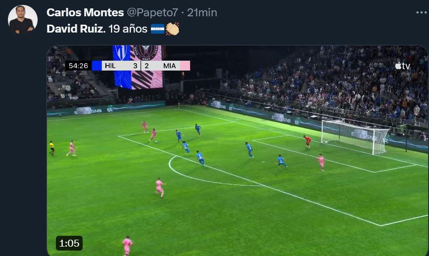 “Lo celebró con Messi”: Prensa internacional se rinde tras el golazo de David Ruiz con Inter Miami ante Al Hilal
