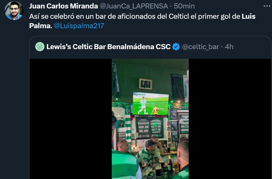“Palma está cumpliendo sus sueños”, “Empezó a dar frutos”: Prensa hondureña e internacional halaga golazo del catracho con el Celtic