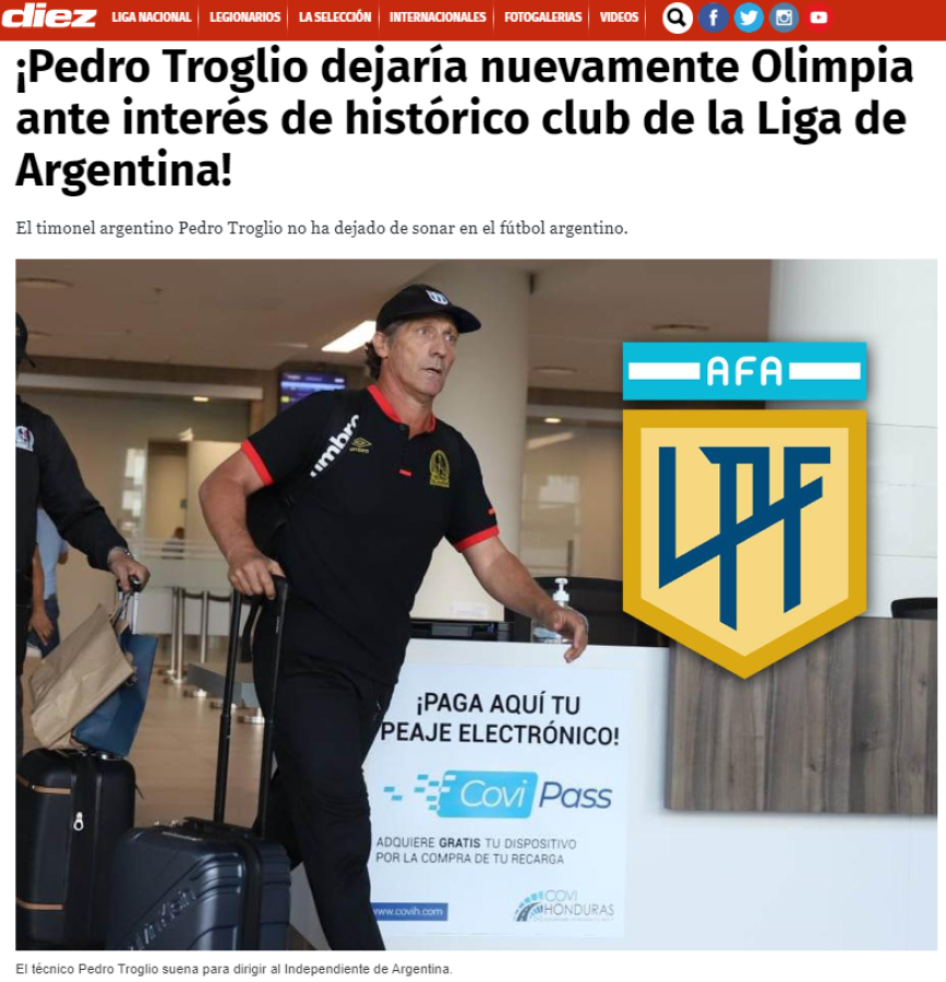 ¡Estallan las redes! Afición de Independiente duda de Troglio, temen “descender” y un número de olimpistas responde