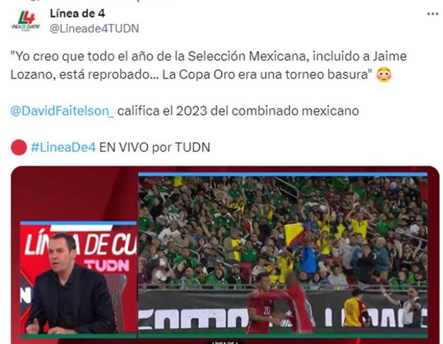 ¡No se olvidó de Honduras! David Faitelson echa fuego tras la derrota de México ante Colombia en amistoso