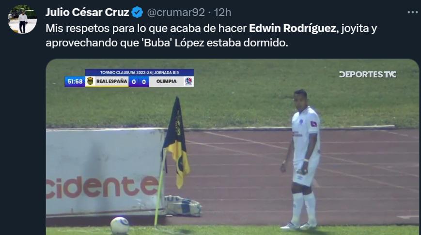 “Descomunal”, “Memorable”: Prensa de Honduras e internacional se rinde ante golazo olímpico de Edwin Rodríguez