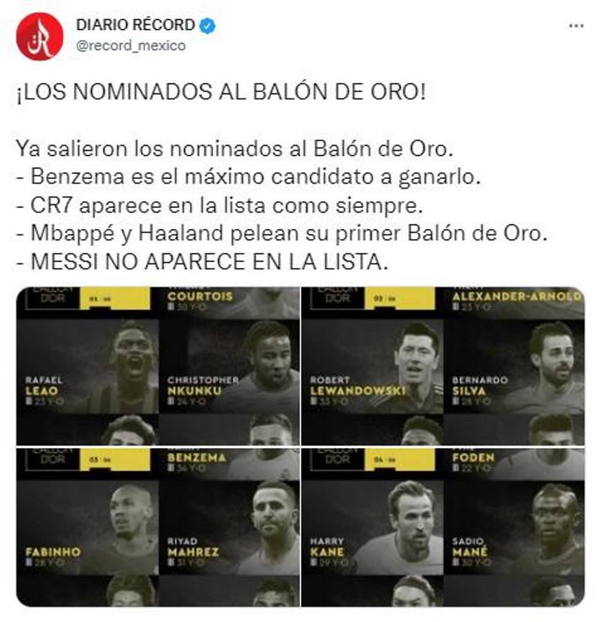 “Su declive es imparable, se hizo la luz”: Así reaccionó la prensa luego de que Messi quedó fuera del Balón de Oro 2022