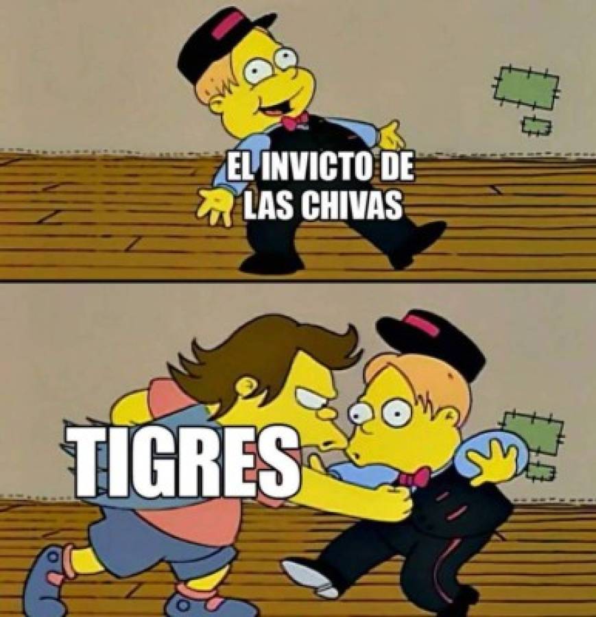 Liga MX: Chivas 'galácticas' y Oribe Peralta, víctimas de los memes tras goleada ante Tigres