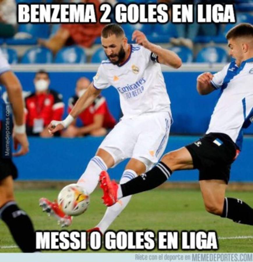 Real Madrid goleó y los memes dejan como protagonistas a Benzema y Bale; Messi no se salva