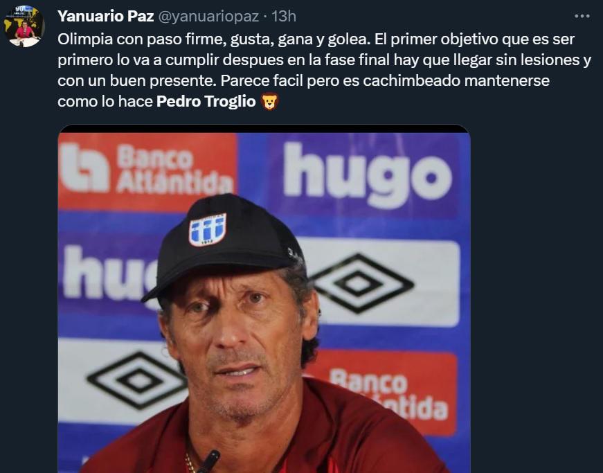Prensa hondureña se rinde al récord de Troglio: “Es el amo del fútbol en Honduras”, “Quedará en la historia blanca”