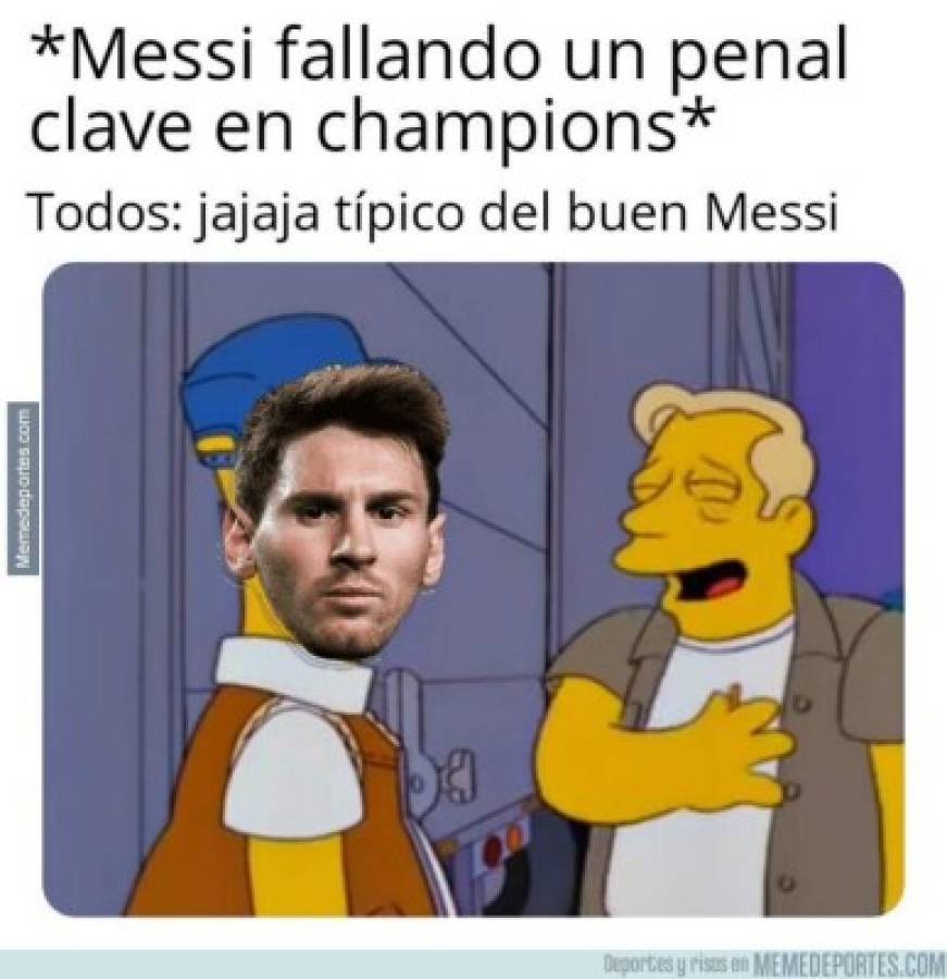 Messi estalla las redes: los otros memes de la dolorosa eliminación del Barcelona en Champions