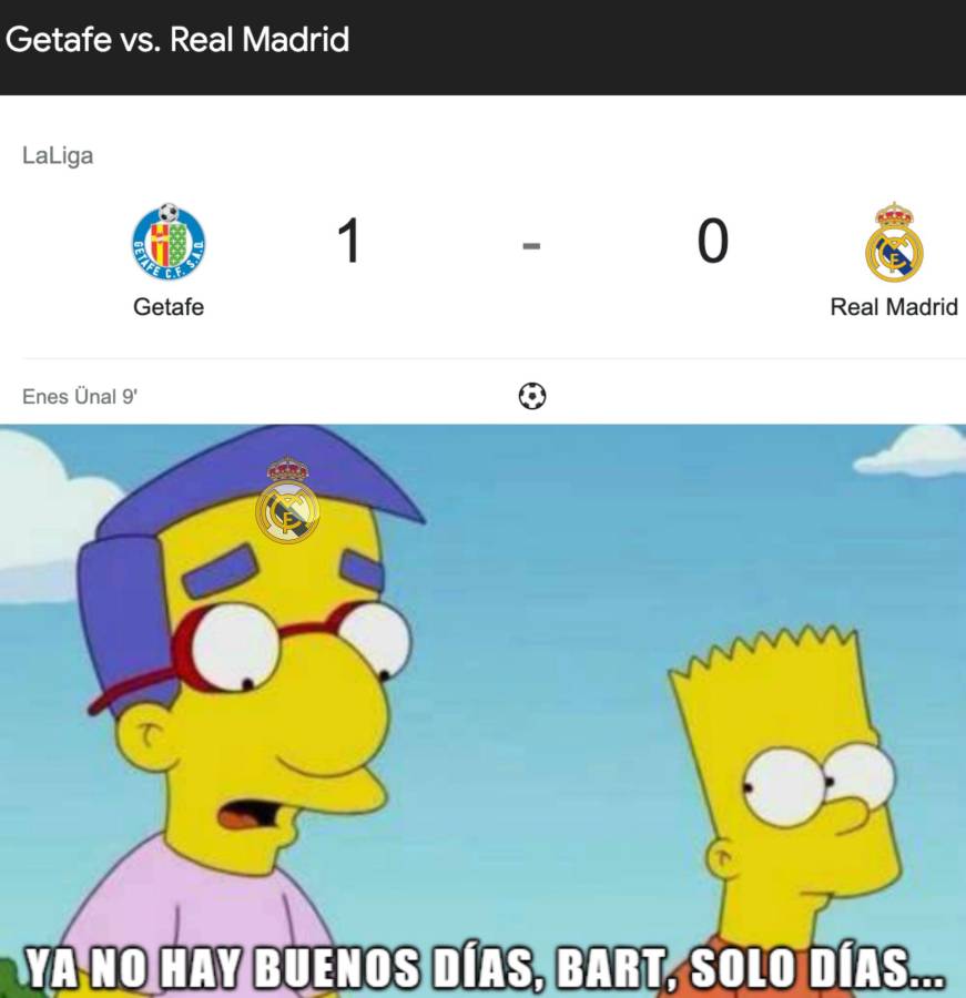 ¡Las burlas! Los jocosos memes que hacen pedazos al Real Madrid y Militao tras caer ante Getafe