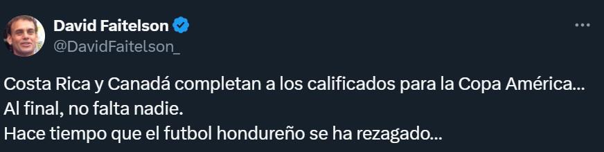 Faitelson le deja dardo a Honduras: La reacción de la prensa deportiva tras la clasificación de Costa Rica