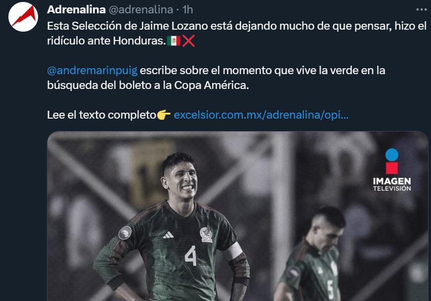 “Honduras inicia el armagedón de Jaime Lozano”, “Deuda pendiente en el Azteca”: Prensa de México palpita la revancha