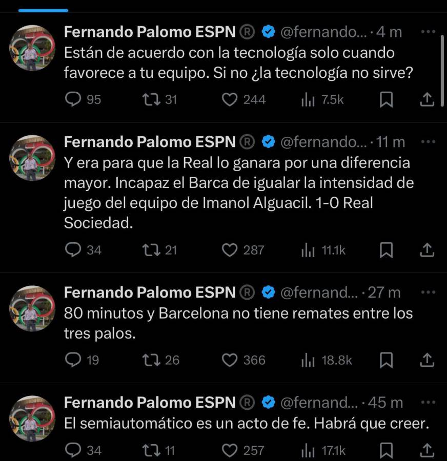 “Se debe repetir el partido” “¿la tecnología no sirve?”: la prensa reacciona tras la derrota polémica del Barcelona ante la Real