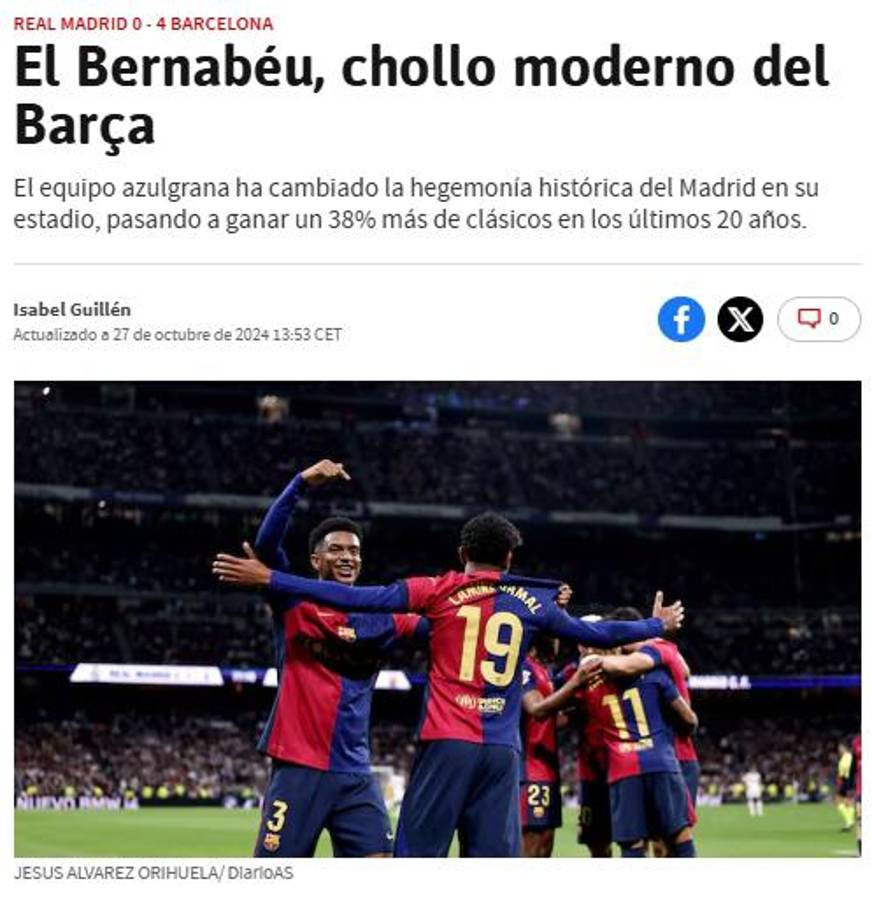 Barcelona destrozó al Real Madrid en el Clásico y así amanece la prensa: “Mbappé cayó en la trampa de Flick”
