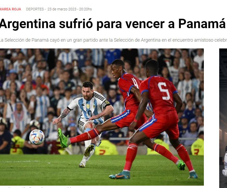 “Thomas Christiansen hubiese perdido 10-0”: Prensa de Panamá destaca derrota ante Argentina y halaga labor de Jorge Dely Valdés