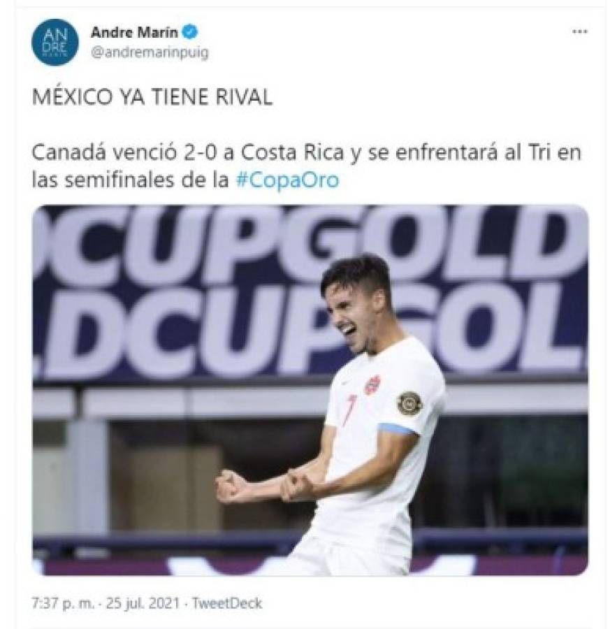 'Canadá hizo ver mal a Costa Rica': lo que dicen en redes tras eliminación de los ticos en Copa Oro