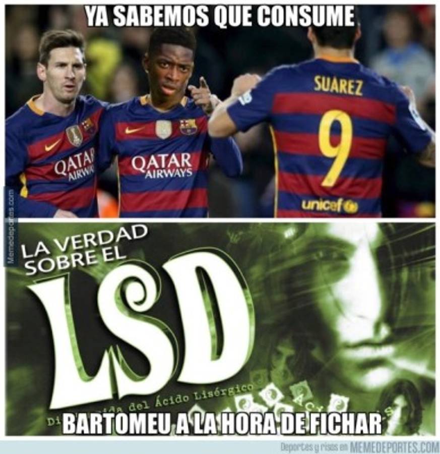 Destrozan a Dembélé con divertidos memes por su fichaje con el Barcelona