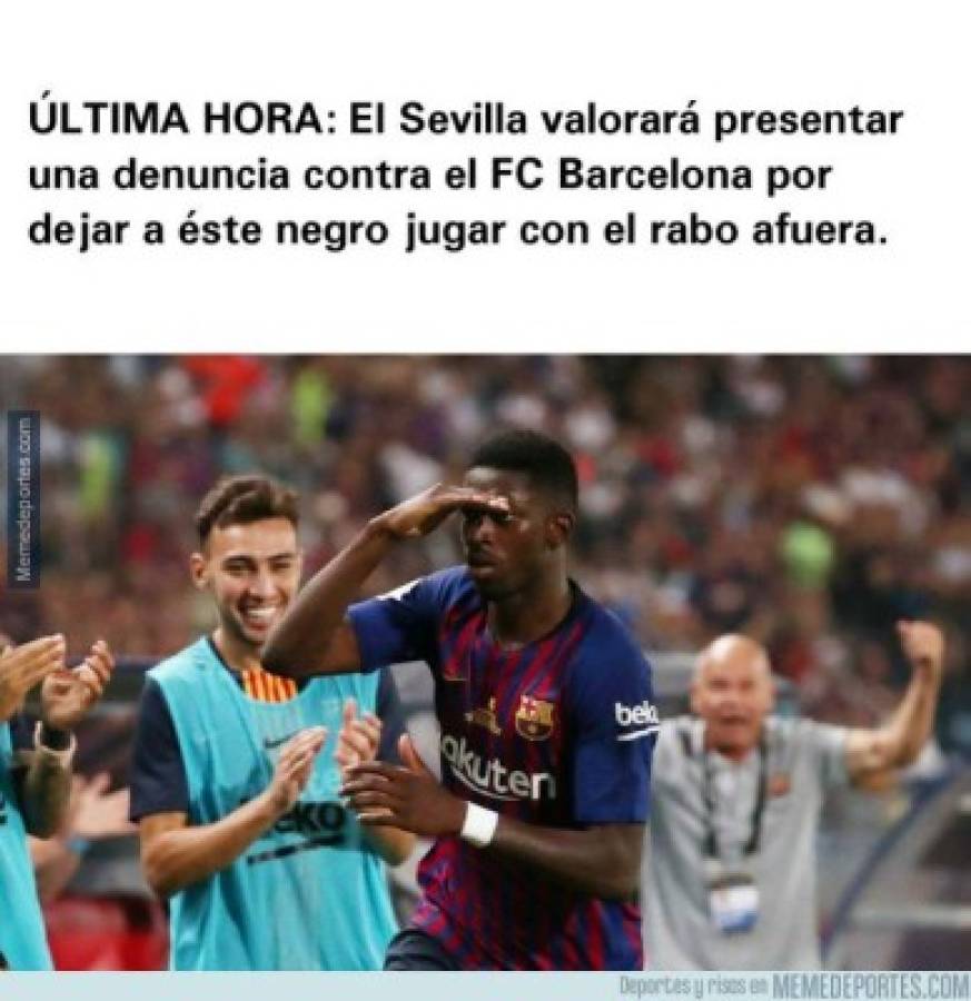 Los memes que dejó el triunfo del Barcelona en la Supercopa de España