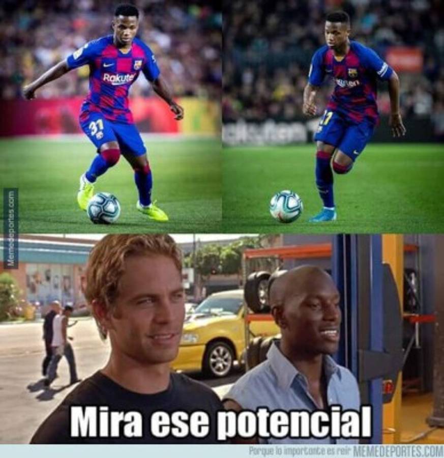Messi y Ansu Fati, protagonistas de los memes tras el gane del Barcelona ante el Leganés