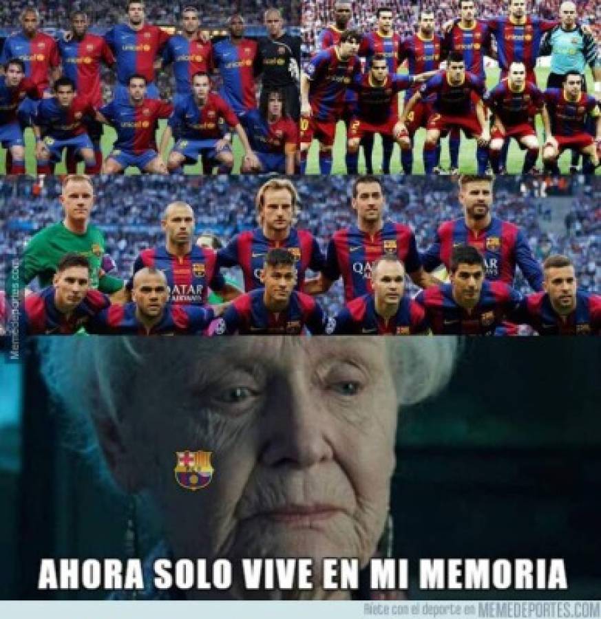 Los otros memes de la paliza del Bayern Munich al Barcelona; destrozan a Messi y a Jordi Alba