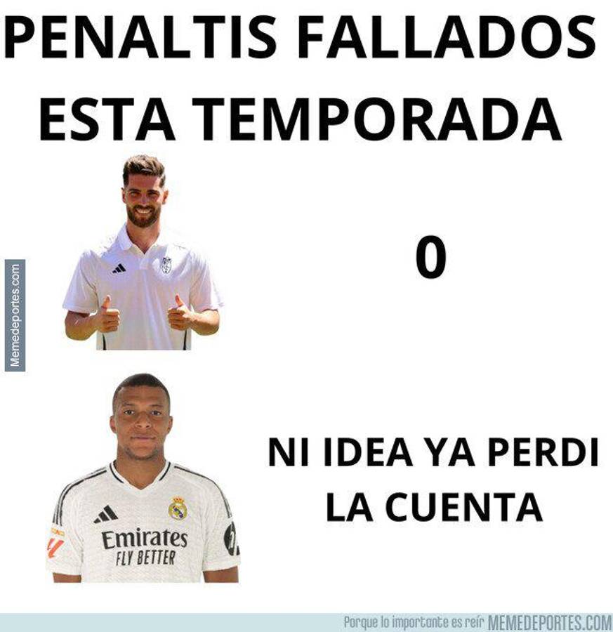 Los memes destrozan a Mbappé por fallar otro penal y al Real Madrid tras perder ante el Athletic Bilbao en LaLiga