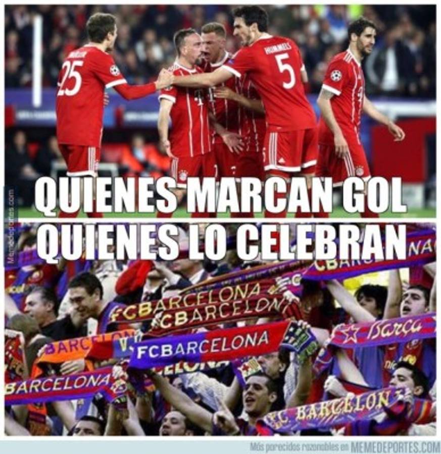 ¡Sufren los culé! Madrid derrota al Bayern y los barcelonistas son burlados con los memes