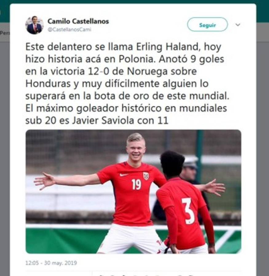 ¡Bochorno mundial! La prensa internacional habla del 12-0 de Noruega a Honduras