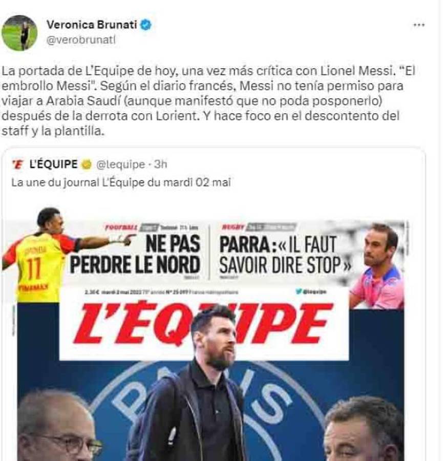 La dura reacción de Mbappé y los jugadores del PSG luego del viaje relámpago de Messi a Arabia Saudita