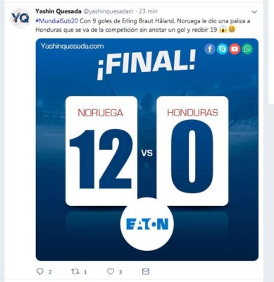 ¡Bochorno mundial! La prensa internacional habla del 12-0 de Noruega a Honduras