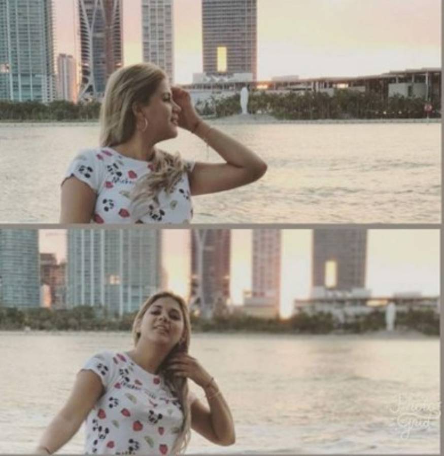 Las ardientes vacaciones de Ivonne, la bella esposa de jugador hondureño