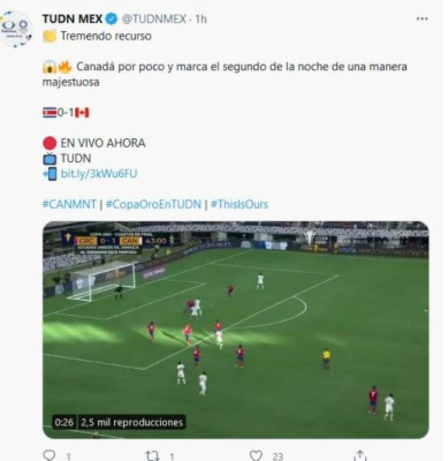 'Canadá hizo ver mal a Costa Rica': lo que dicen en redes tras eliminación de los ticos en Copa Oro