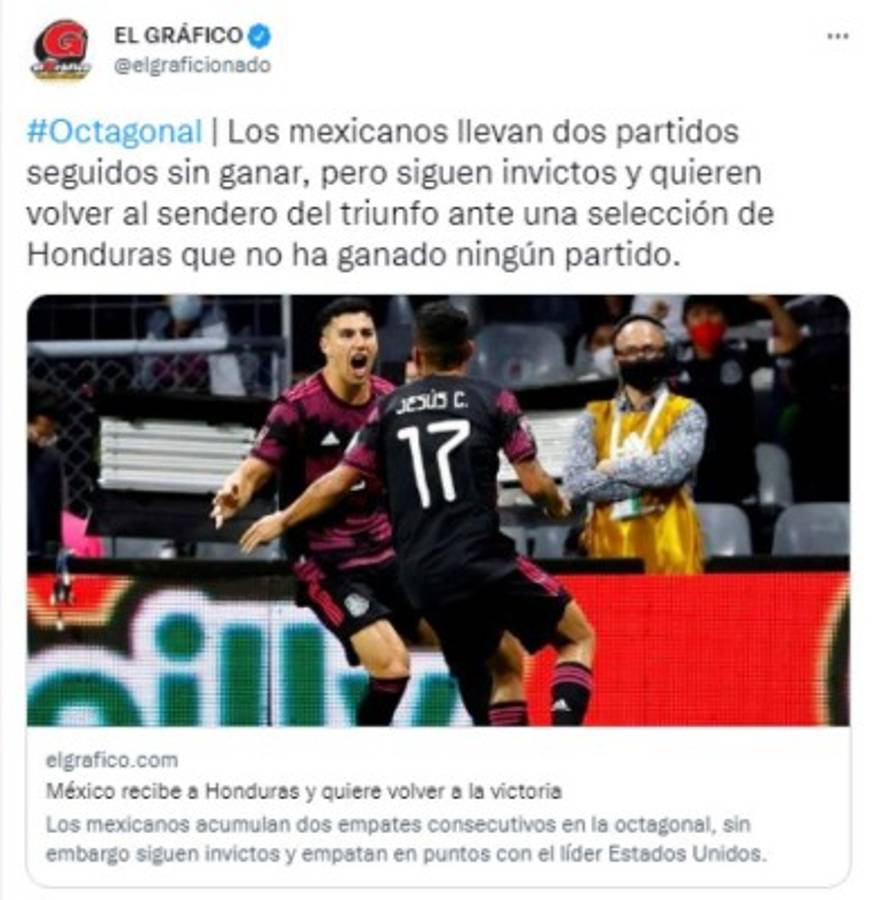 'El Tri va a sufrir y ya juegan sin miedo': Así calienta la prensa de México el duelo contra Honduras ¿Otro Aztecazo?   