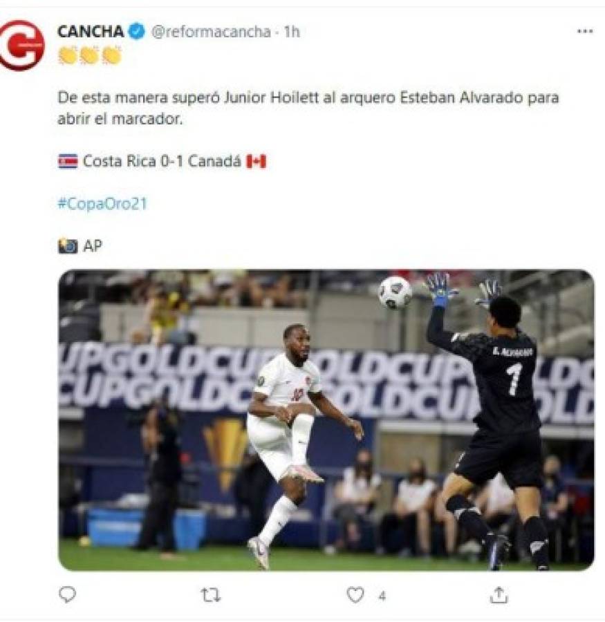 'Canadá hizo ver mal a Costa Rica': lo que dicen en redes tras eliminación de los ticos en Copa Oro