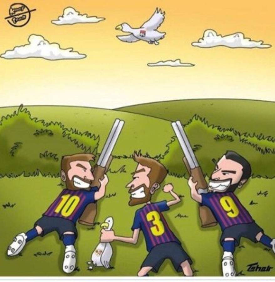 Los crueles memes de la goleada del Barcelona al Lyon en la Champions League