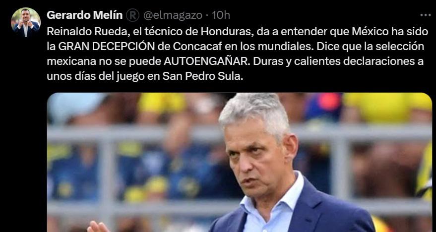 Faitelson dispara contra la Selección de Honduras y prensa de México le responde a Reinaldo Rueda
