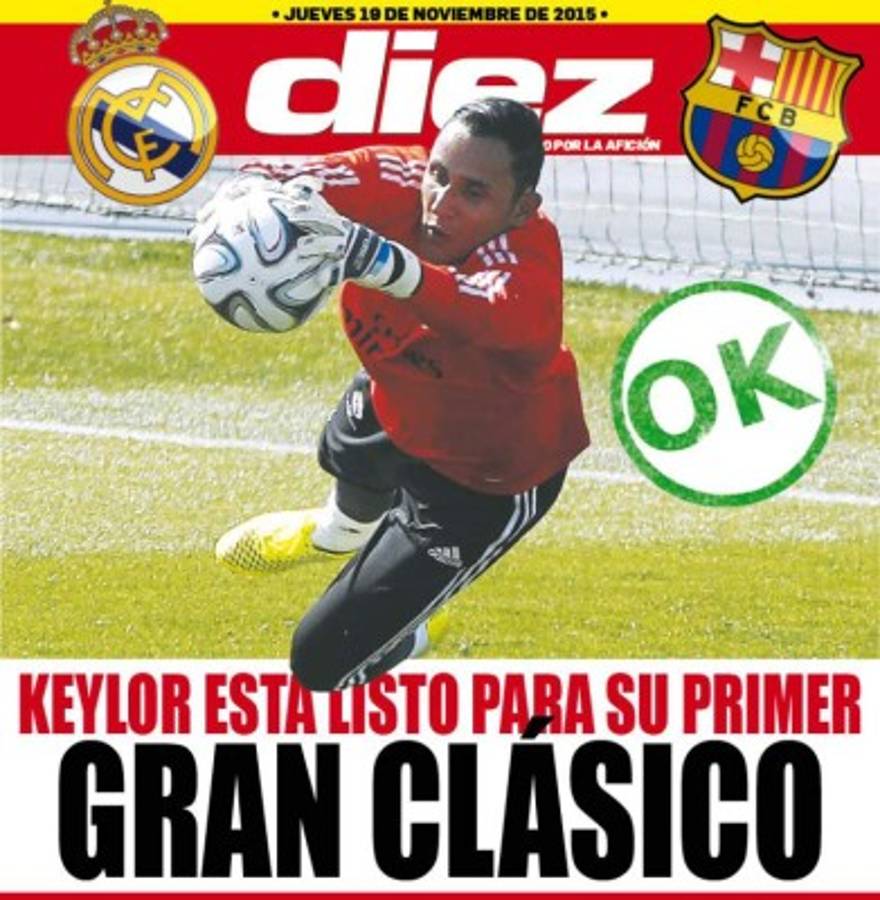 Portadas digitales de DIEZ de este jueves 19 de noviembre