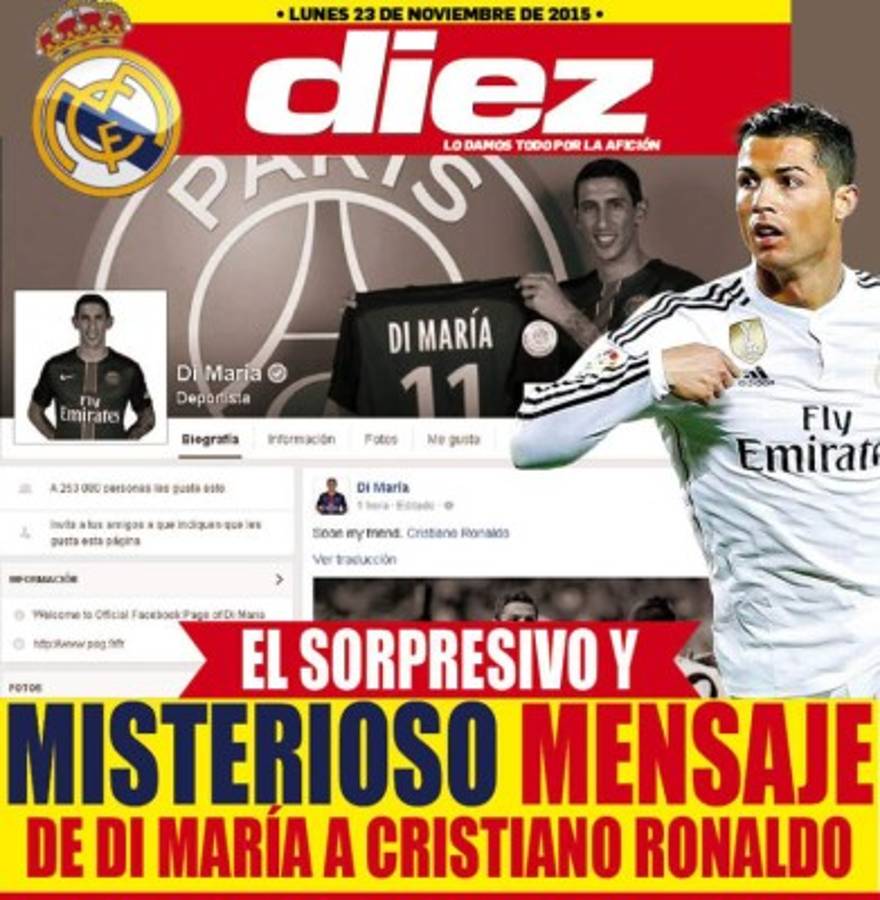 Portaditas digitales de DIEZ para hoy lunes 23 de noviembre