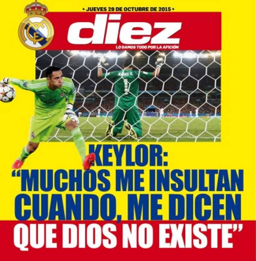 Las portadas digitales de Diez de este jueves 29 de octubre