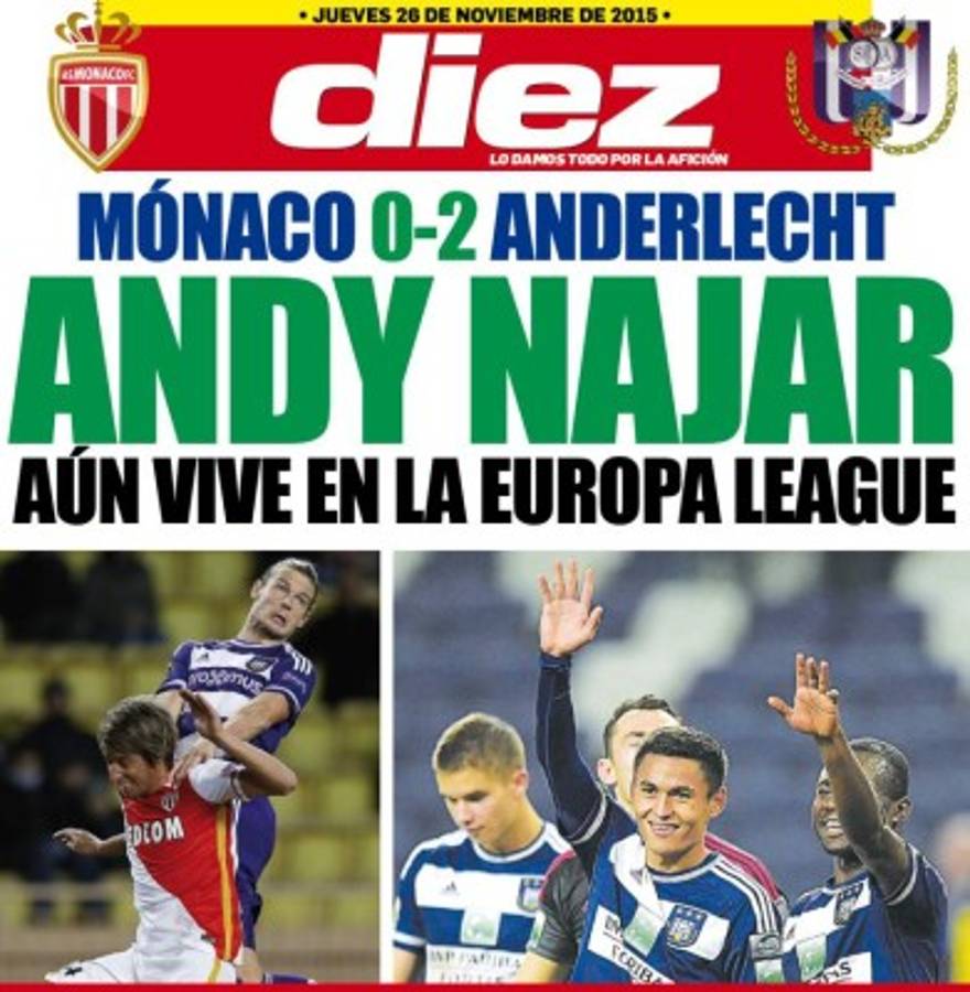 Las portaditas digitales de hoy jueves 26 de noviembre