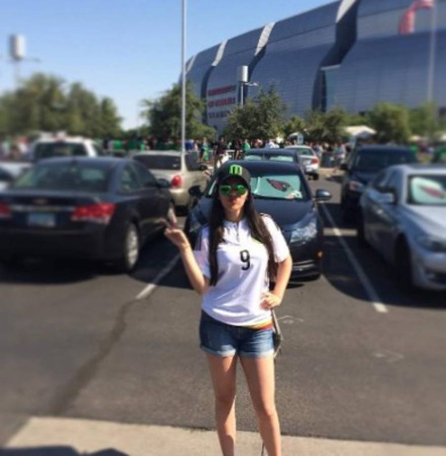 Ella es Miranda, la bella hermana del futbolista mexicano Raúl Jiménez