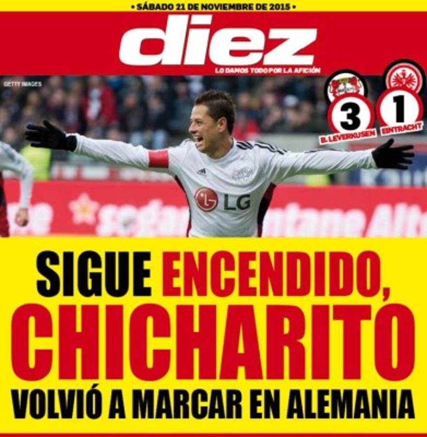 Las portaditas digitales de DIEZ para hoy sábado 21 de noviembre