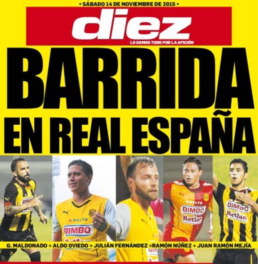 Portadas digitales de DIEZ de este sábado 14 de noviembre