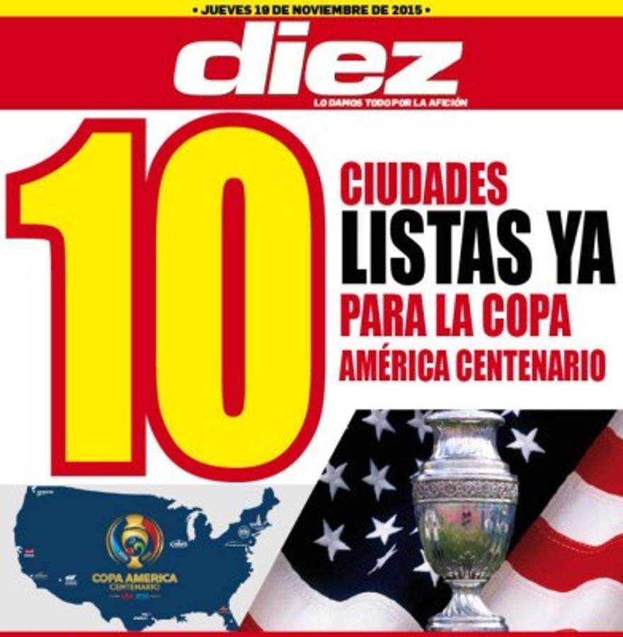 Portadas digitales de DIEZ de este jueves 19 de noviembre