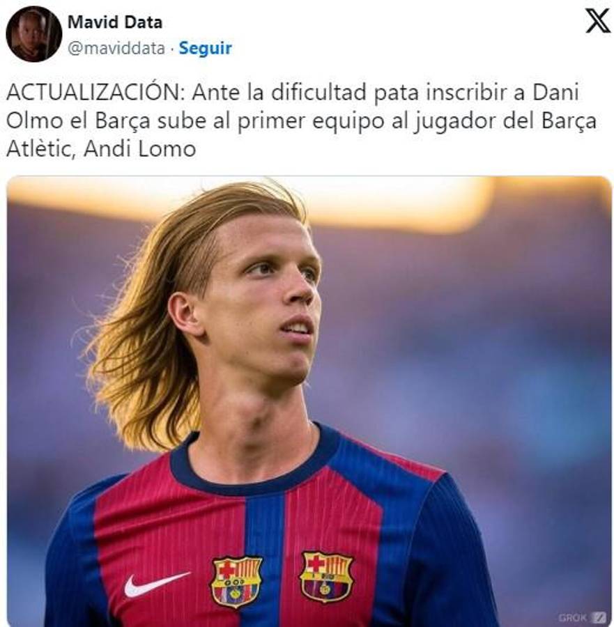 Barcelona no pudo inscribir en LaLiga a Dani Olmo y los memes destrozan a Joan Laporta y al club azulgrana