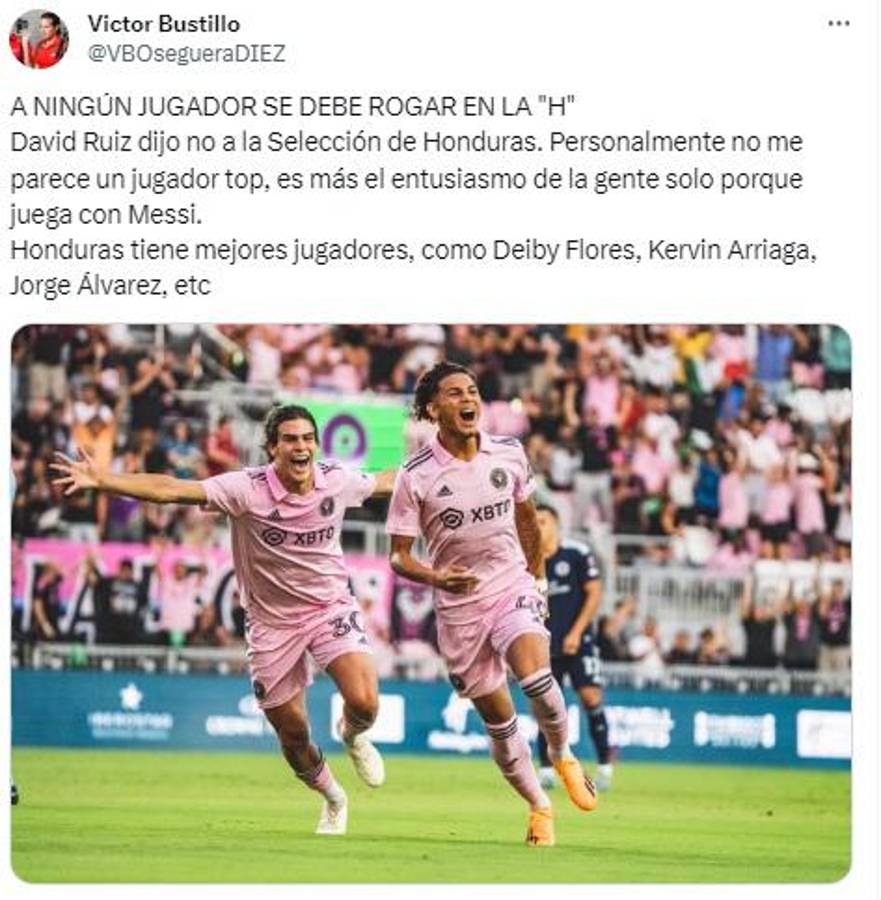 “Es más entusiasmo de la gente porque juega con Messi”: Así reaccionó la prensa de Honduras por el caso de David Ruiz