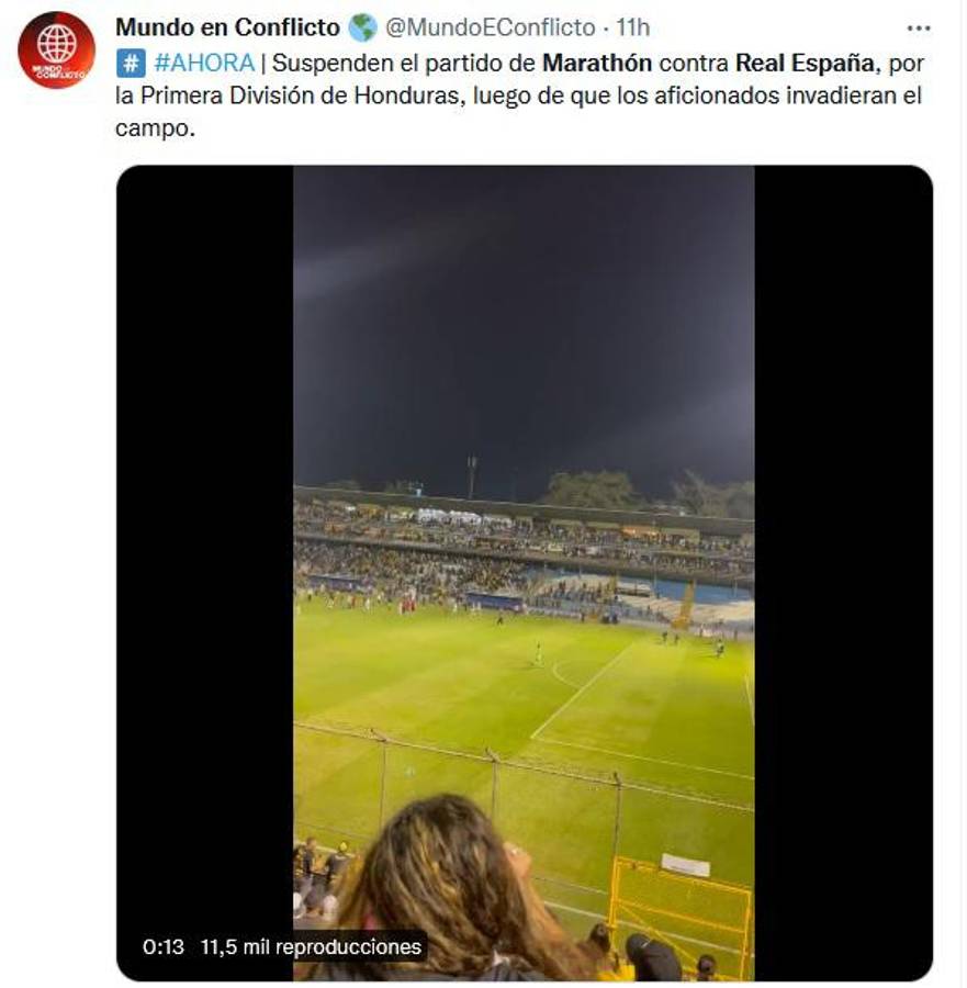 “Terrible” y “clásico manchado”: La prensa internacional y periodistas sobre los incidentes en el Real España-Marathón