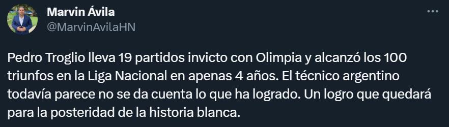 Prensa hondureña se rinde al récord de Troglio: “Es el amo del fútbol en Honduras”, “Quedará en la historia blanca”