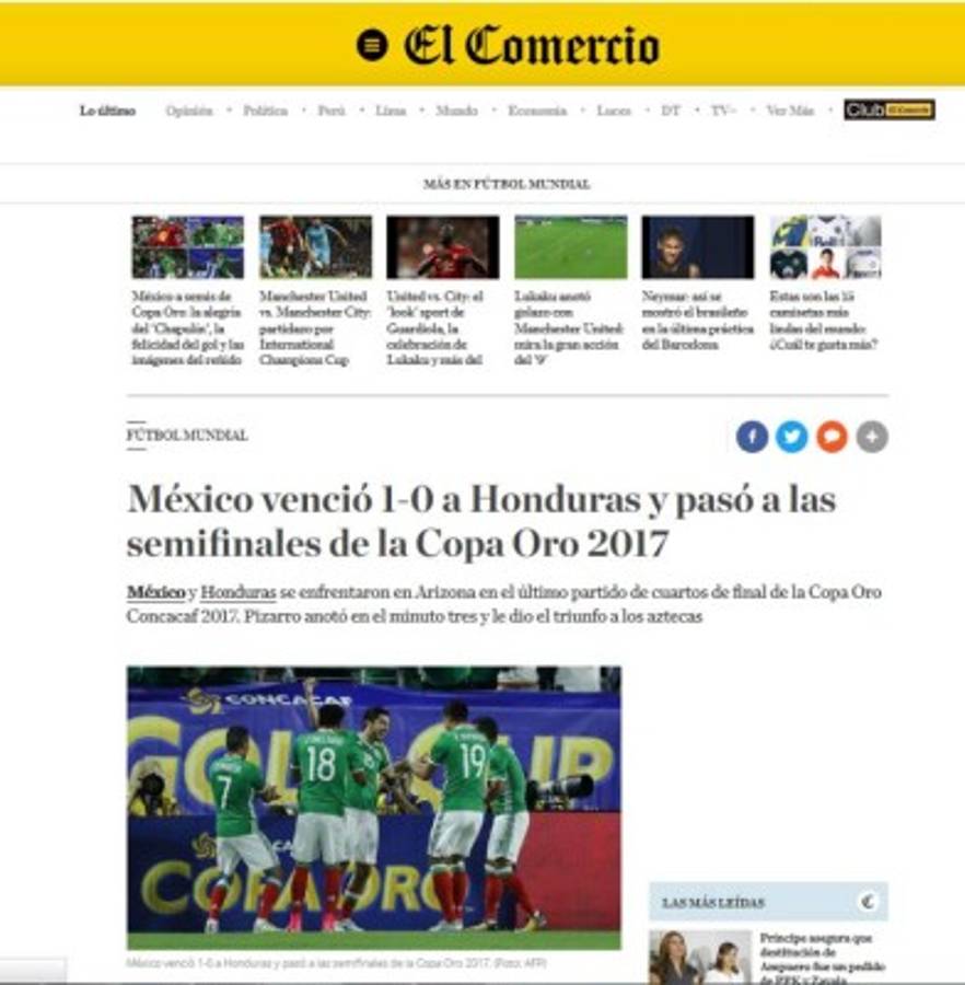 Así cuentan los medios de México el triunfo ante Honduras: No goles, no party