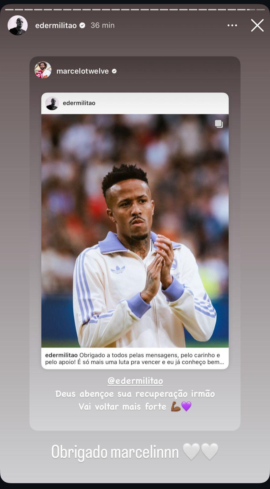 Militao se desahoga en redes y el mensaje de Ramos y Marcelo: el brasileño es arropado por todo el Real Madrid tras su lesión