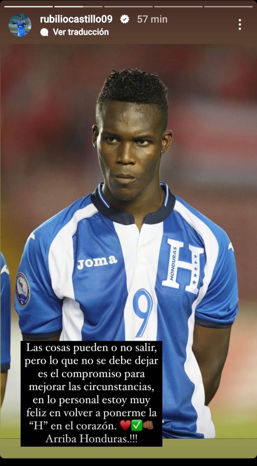 ¿Dardo? Rubilio Castillo habla de la falta de compromiso tras unirse a la Selección Nacional de Honduras