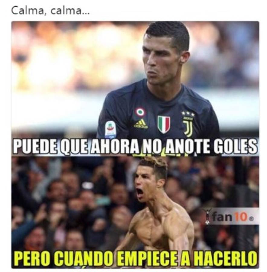 Memes: Acribillan a Cristiano Ronaldo tras no marcar nuevamente con la Juventus