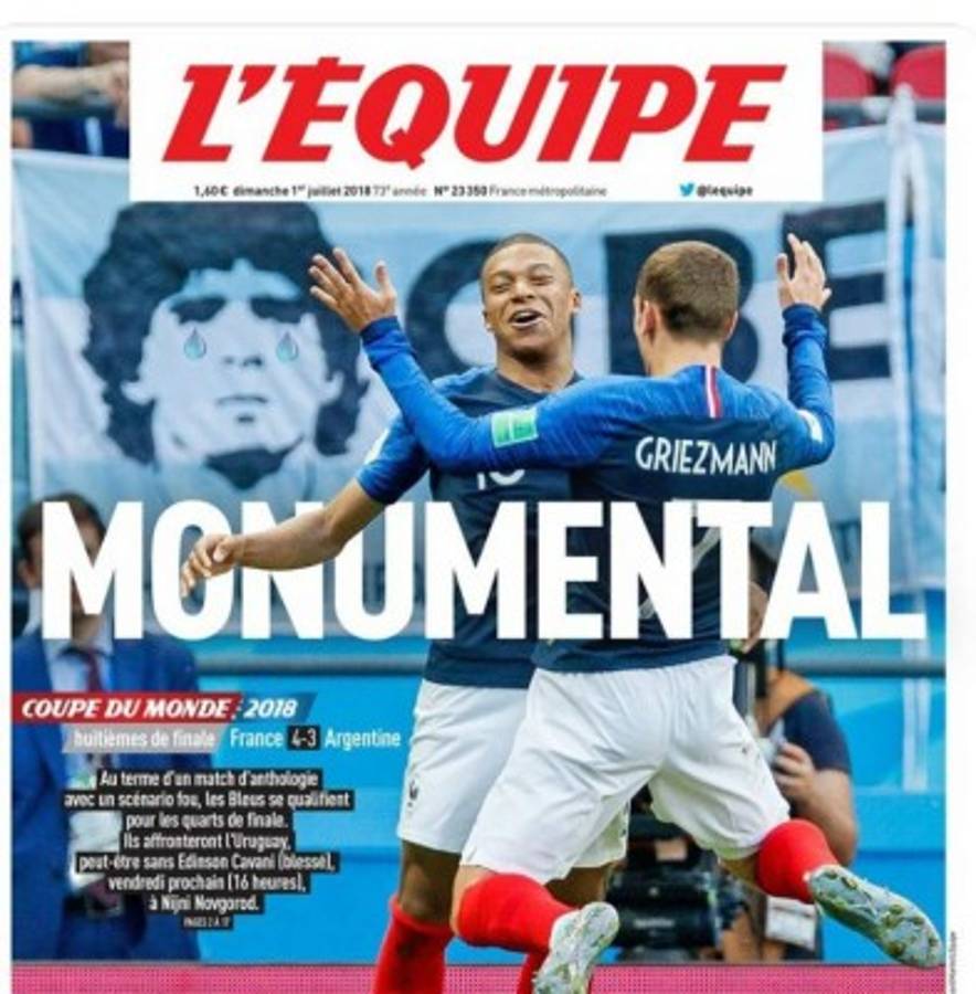 Las portadas de los diarios del mundo tras la eliminación de Messi y Cristiano de Rusia