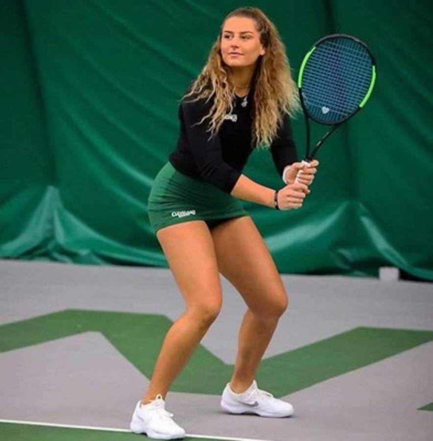 ¿De dónde salió? Klara Mrcela, la infartante tenista de la que todos hablan en Estados Unidos